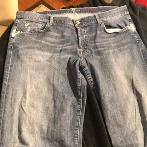 7 for all mankind button fly relaxed size 40 x 32